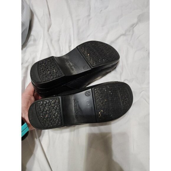 Sanita Womens Size 37 Matte Black Clogs Workwear Professional Danish Shoes - Picture 6 of 6